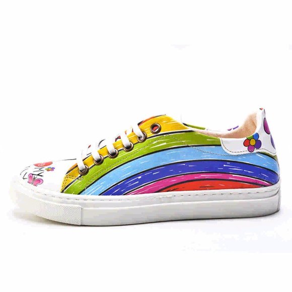 Rainbow Slip on Sneakers - Neefs Line of Goby Shoes - Picture 3 of 5